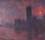 Клод Моне Вестминстерский дворец на закате 1903г